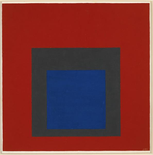 Josef Albers, Homage to the Square, 1950, Oil on Masonite, 16 x 16 in. (40.6 x 40.6 cm), The Josef and Anni Albers Foundation, 1976.1.1313, © 2019 The Josef and Anni Albers Foundation/Artists Rights Society (ARS), New York/ProLitteris, Zurich, Photo: Tim Nighswander/Imaging4Art

